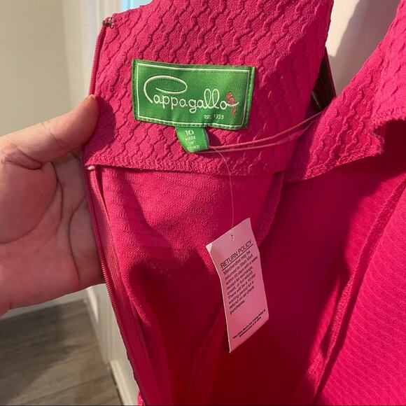 Pappagallo Sandy dress in Barbie HOT pink 10 NWT Barbiecore - Picture 10 of 13